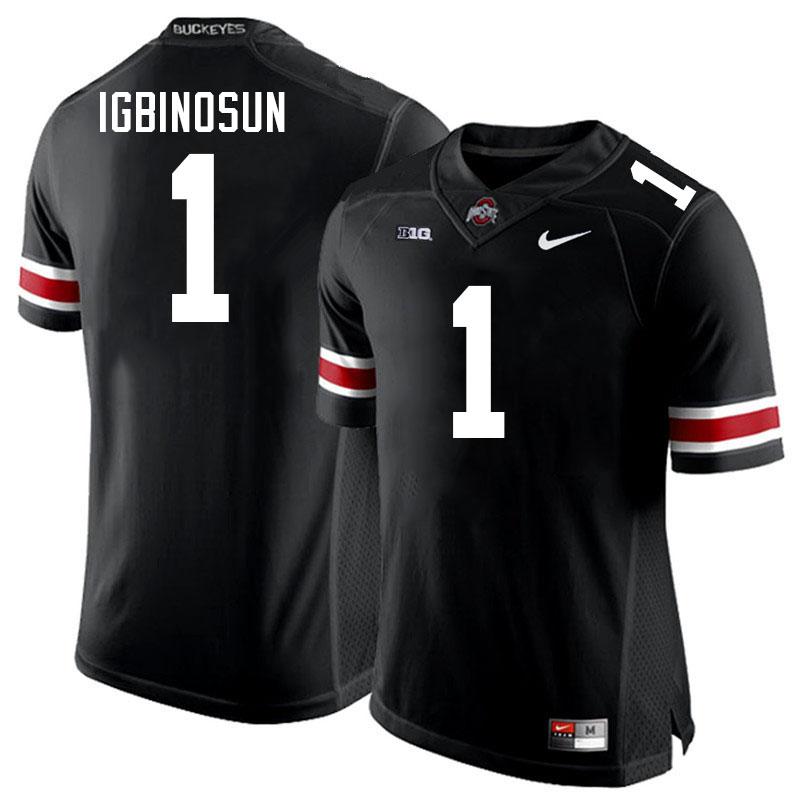 #1 Davison Igbinosun Ohio State Buckeyes Jerseys Football Stitched-Black